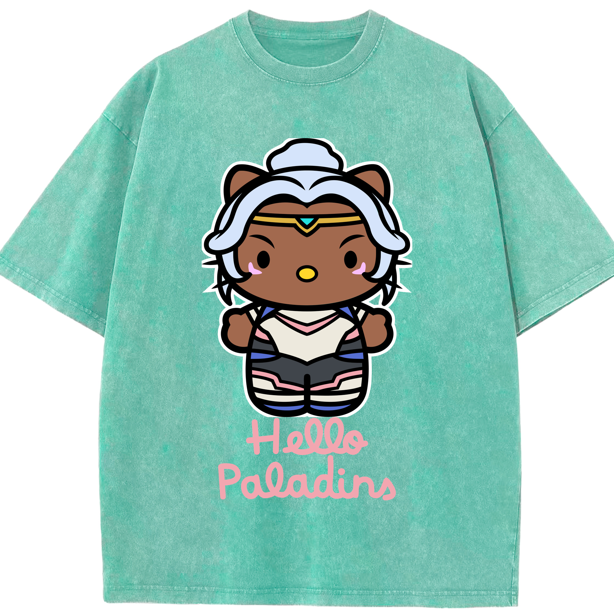 （画像用） Hello Kitty ハローキティ 綿100% ヴィンテージ風 半袖Tシャツ（フロントプリント）